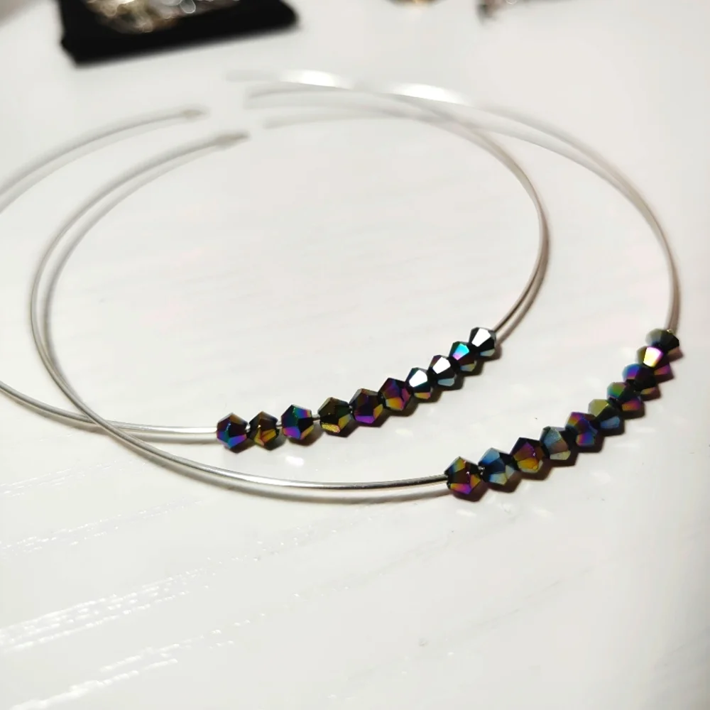 Sterling Silver Oversized 4